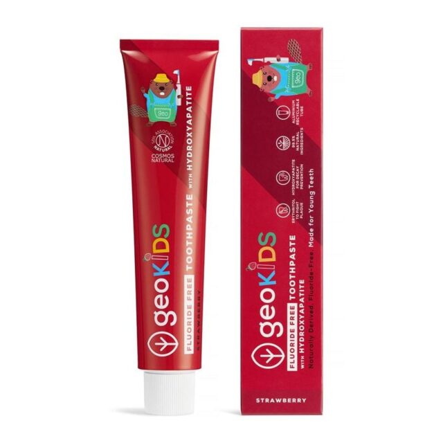 Georganics Fluoride Free Toothpaste with Hydroxyapatite - Strawberry