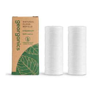 Georganics Dental Floss Refill - Spearmint 2x 50m