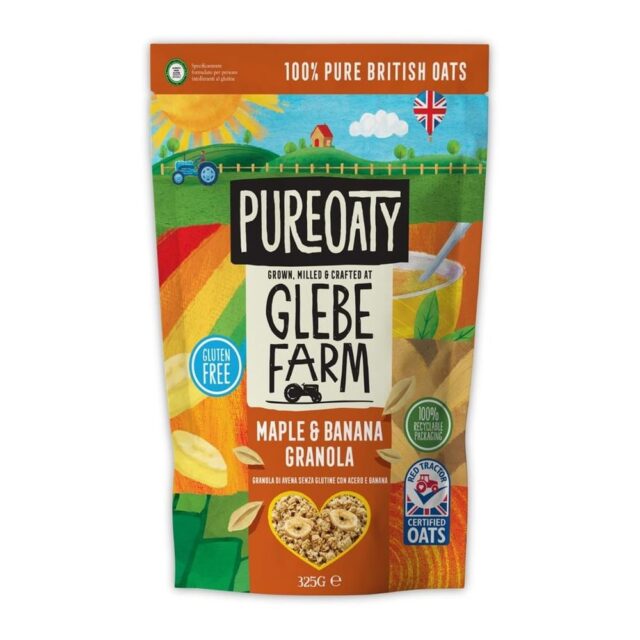 Glebe Farm Gluten Free PureOaty Maple & Banana Granola