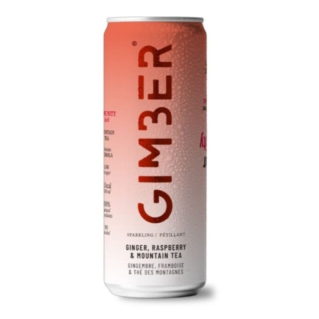 Gimber Organic Immunity Ginger Sparkling Ready-To-Drink Can