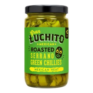 Gran Luchito Roasted Sliced Serrano Green Chillies