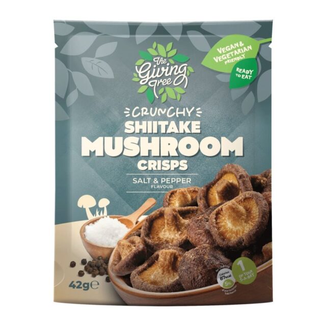 Giving Tree Ventures Vacuum Fried Shitake Mushroom With Salt & Pepper