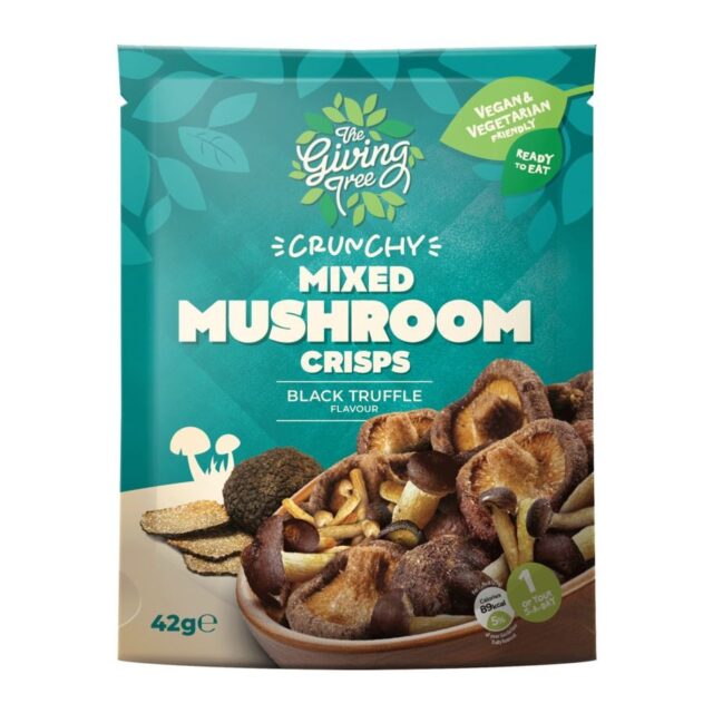 Giving Tree Ventures Vacuum Fried Mixed Mushroom With Black Truffle