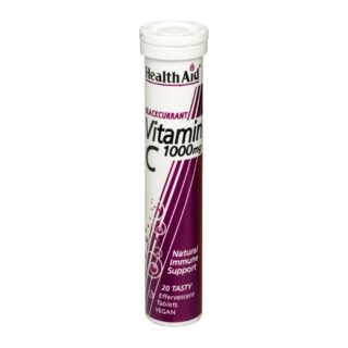 HealthAid Vitamin C 1000mg Effervescent Blackcurrant Flavour