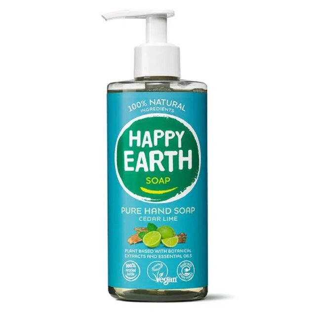 Happy Earth Natural Hand Soap Cedar Lime