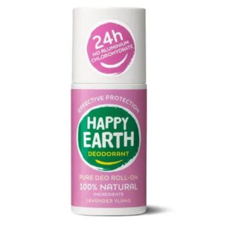 Happy Earth 100% Natural Deodorant Roll-On Lavender Ylang