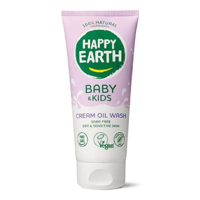 Happy Earth Cream Oil Wash Gel for Baby & Kids