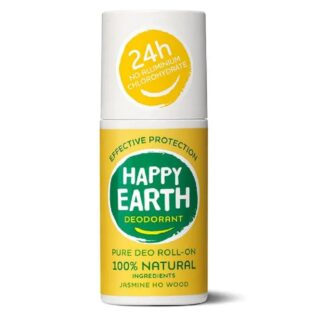 Happy Earth Natural Deodorant Roller Jasmine Ho Wood