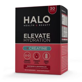 Halo Health and Beauty Elevate Electrolytes + Creatine Raspberry & Watermelon