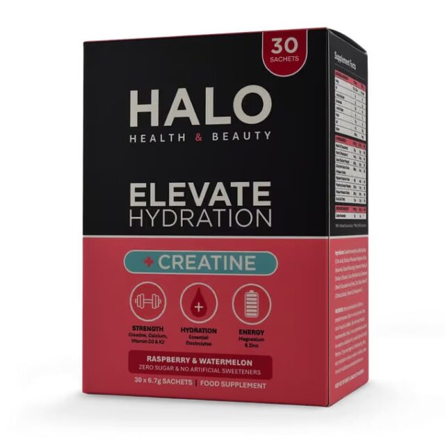 Halo Health and Beauty Elevate Electrolytes + Creatine Raspberry & Watermelon