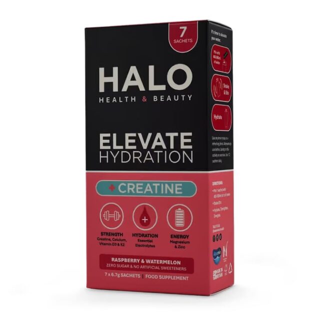 Halo Health and Beauty Elevate Electrolytes + Creatine Raspberry & Watermelon