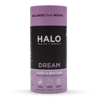 Halo Health and Beauty DREAM - Natural Sleep Support - Deeper More Restful Nights 90 Caps