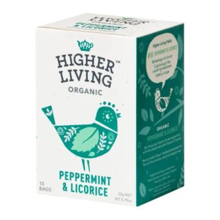 Higher Living Peppermint & Licorice Organic Herbal Infusion