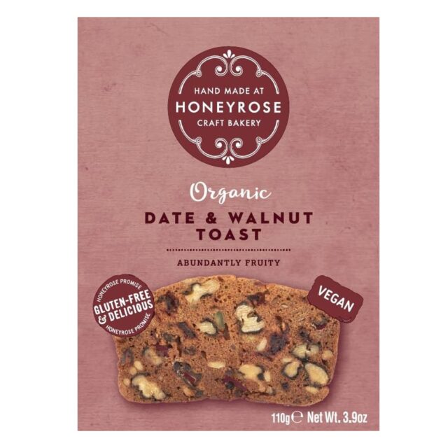 Honeyrose Bakery Organic Gluten Free Date & Walnut Toast