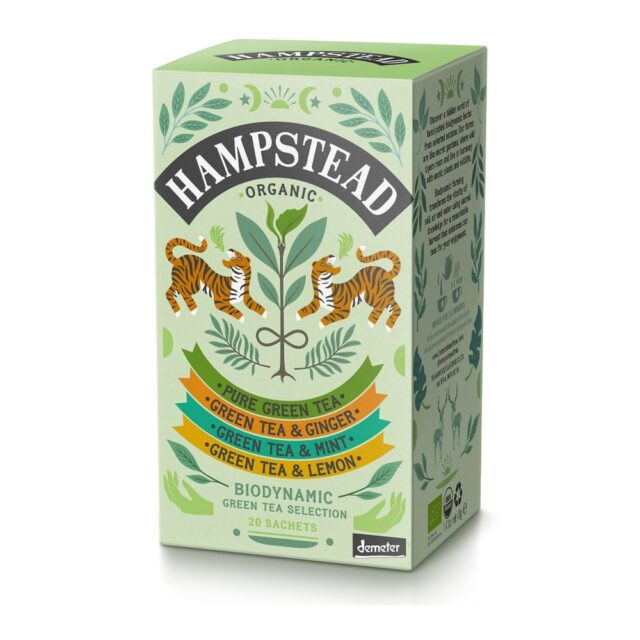 Hampstead Tea Organic Biodynamic Green Tea Selection (40g)
