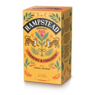 Hampstead Tea Organic Turmeric with Cinnamon Tea 20 Tea Bags