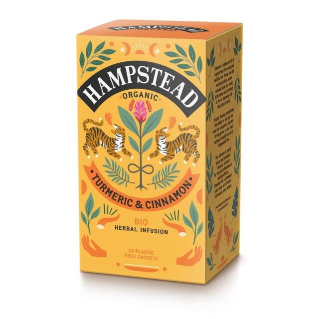 Hampstead Tea Organic Turmeric with Cinnamon Tea 20 Tea Bags