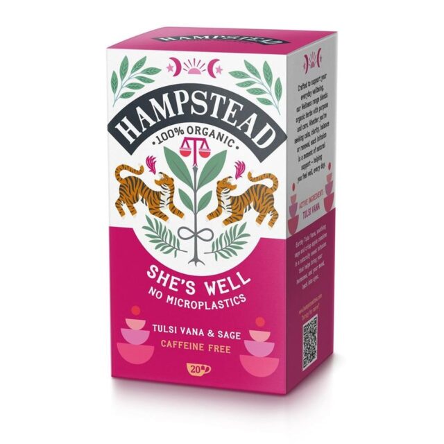 Hampstead Tea Organic She's Well Tea 20 Tea Bags