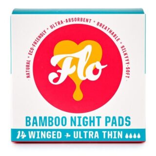 Here We Flo Bamboo Night Pad Pack (14 Pads)