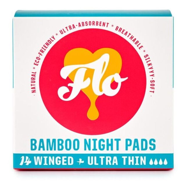 Here We Flo Bamboo Night Pad Pack (14 Pads)