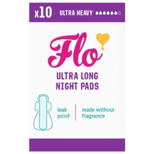 Here We Flo Ultra Long Night Pads (10 Pads)