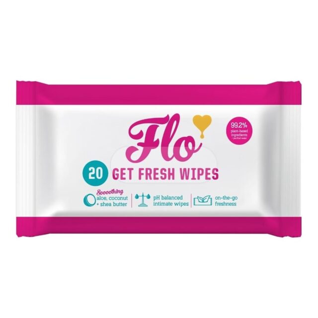 Here We Flo Get Fresh Intimate Body Wipes (20 Wipes)