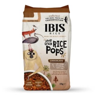 Ibis Rice Organic Wholegrain Rice Pops Chocolate