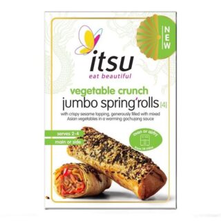 Itsu Chilled Frozen 4 Vegetable Crunch Jumbo Spring Rolls