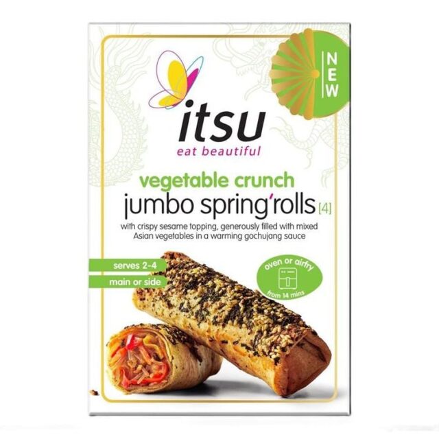 Itsu Chilled Frozen 4 Vegetable Crunch Jumbo Spring Rolls