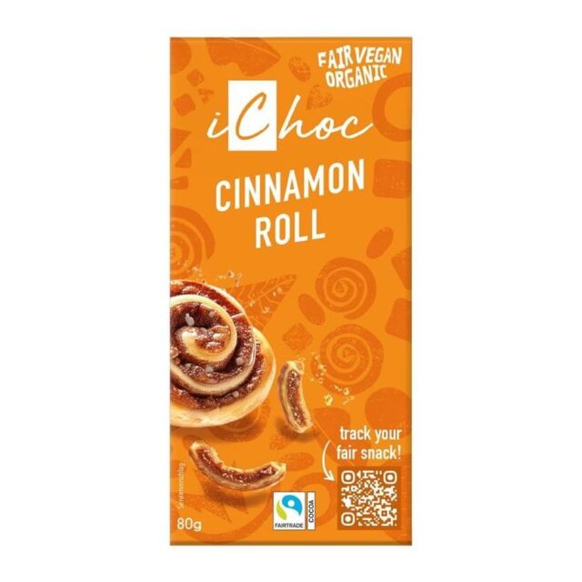 iChoc Cinnamon Roll Chocolate Organic Vegan