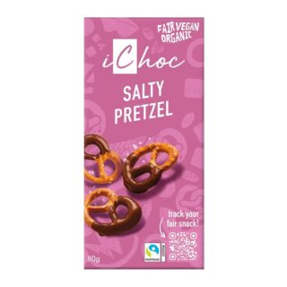 iChoc Salty Pretzel Chocolate Organic Vegan