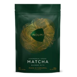 INOUMI Japanese Matcha with Maca & Caramel No Added Sugar 50g Pouch