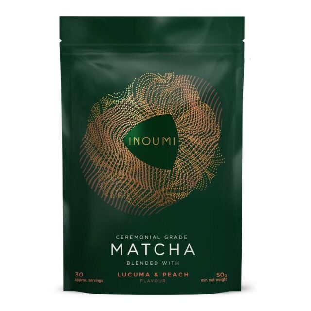 INOUMI Japanese Matcha with Lucuma & Peach No Added Sugar 50g Pouch
