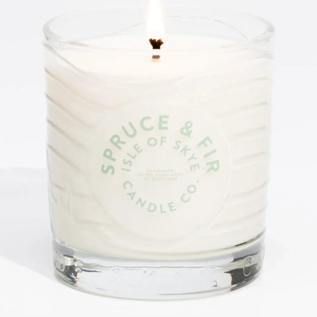 Isle of Skye Spruce & Fir Island Natural Wax Candle 9.1cm x 8.2cm x 8.2cm