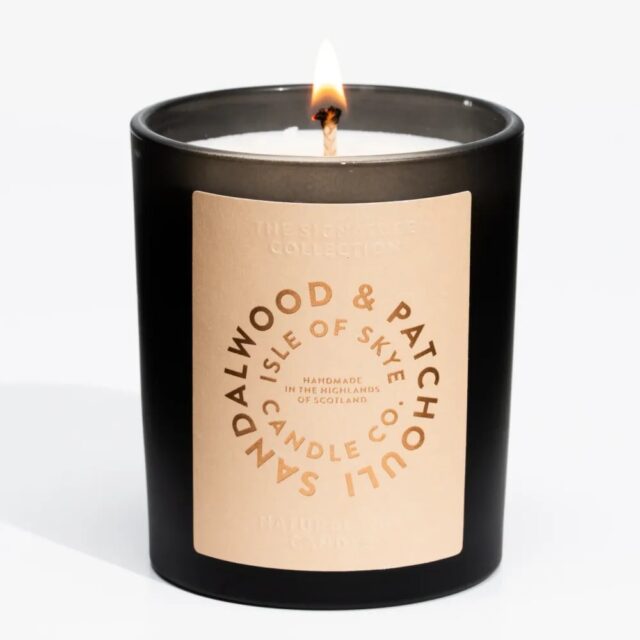 Isle of Skye Sandalwood & Patchouli Natural Wax Candle 9.1cm x 8.2cm x 8.2cm