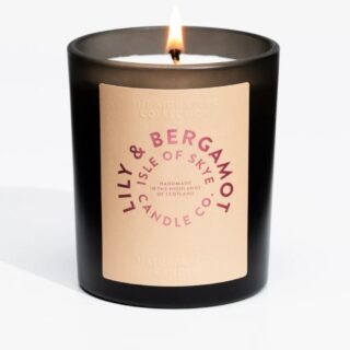 Isle of Skye Lily & Bergamot Natural Wax Candle 9.5cm x 8cm x 8cm