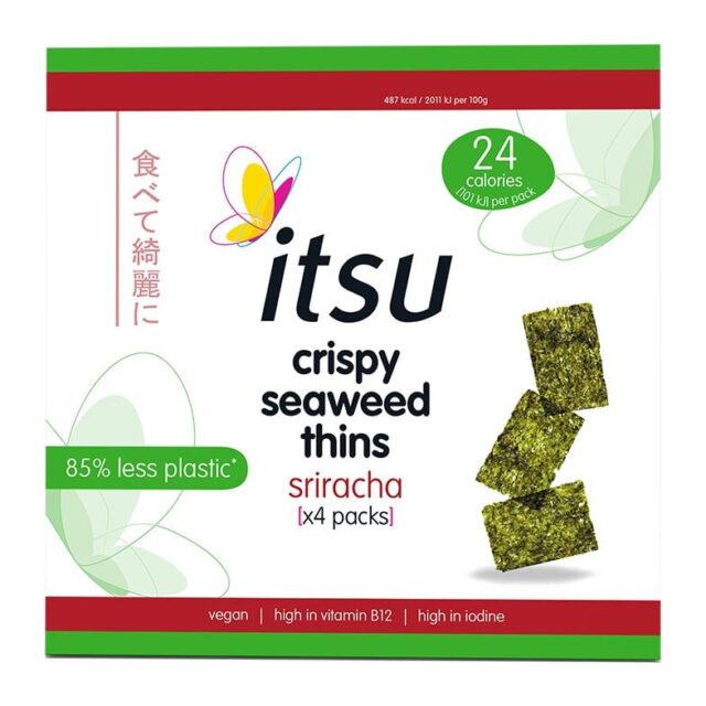 Itsu Sriracha Crispy Seaweed Thins Multipack 4x5g