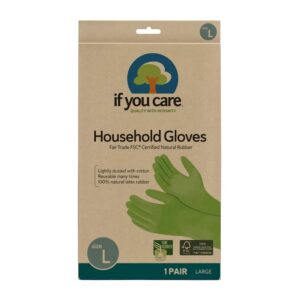 If You Care FSC FT Rubber Gloves Large - 1 pair