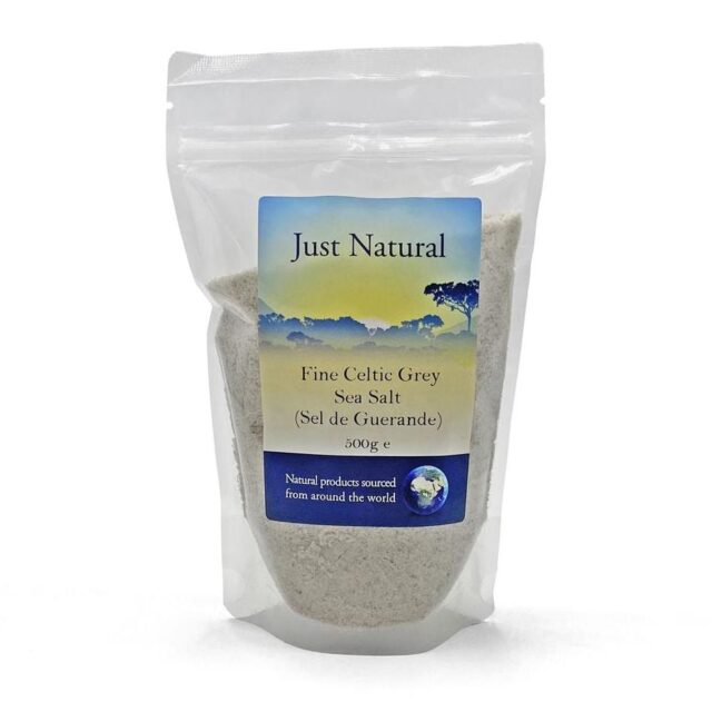 Just Natural Fine Celtic Sea Salt Hand Harvested in Guerande