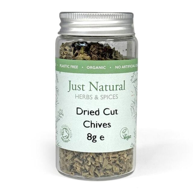 Just Natural Organic Dried Cut Chives (Glass Jar)