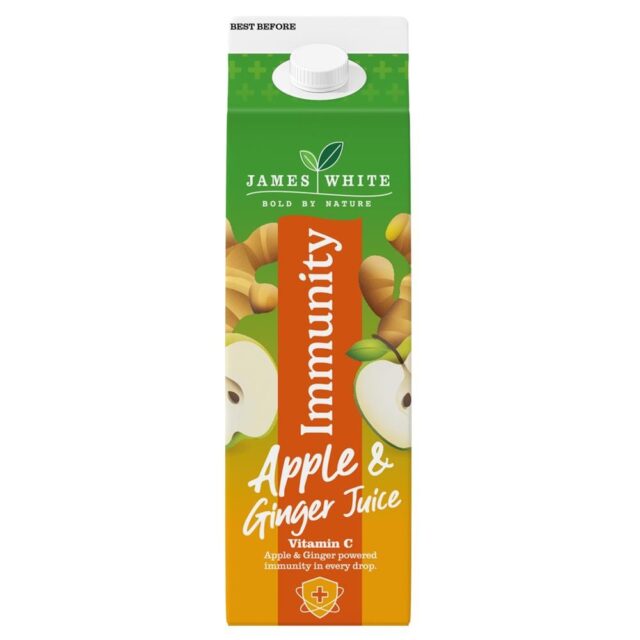 James White Immunity Apple & Ginger Juice and Vitamin C