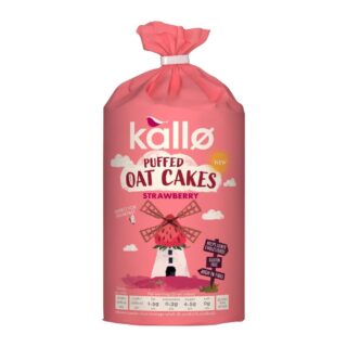 Kallo Strawberry Puffed Oat Cakes