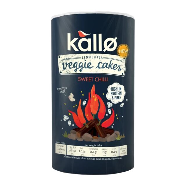 Kallo Sweet Chilli Lentil & Pea Veggie Cakes