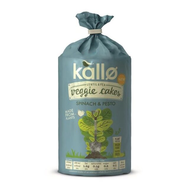 Kallo Spinach & Pesto Veggie Cakes