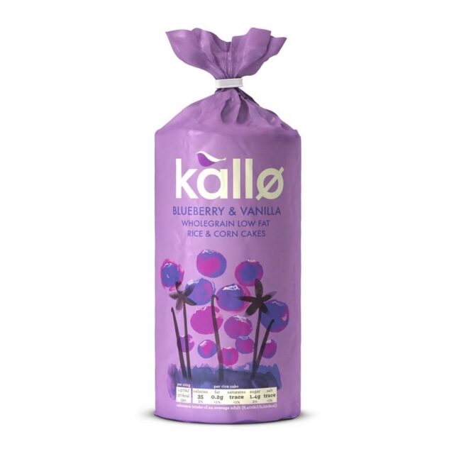Kallo Blueberry & Vanilla Wholegrain Rice & Corn Cakes