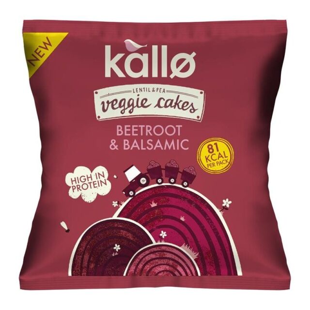 Kallo Beetroot & Balsamic Veggie Cakes Snack Packs