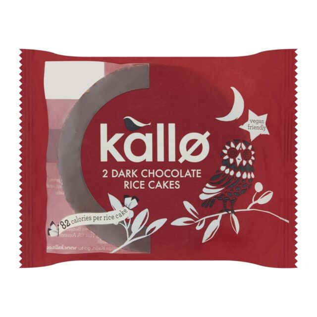 Kallo Dark Chocolate Topped Rice Cakes