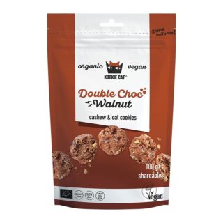 Kookie Cat Double Choc Walnut Cashew and Oat Cookies