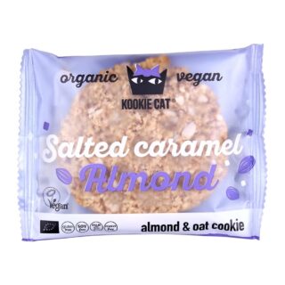 Kookie Cat Salted Caramel Almond Cookie Organic 50g - Gluten Free