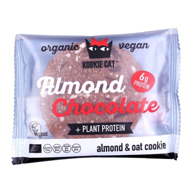Kookie Cat Protein Dark Chocolate Cookie 50g - Gluten Free Organic